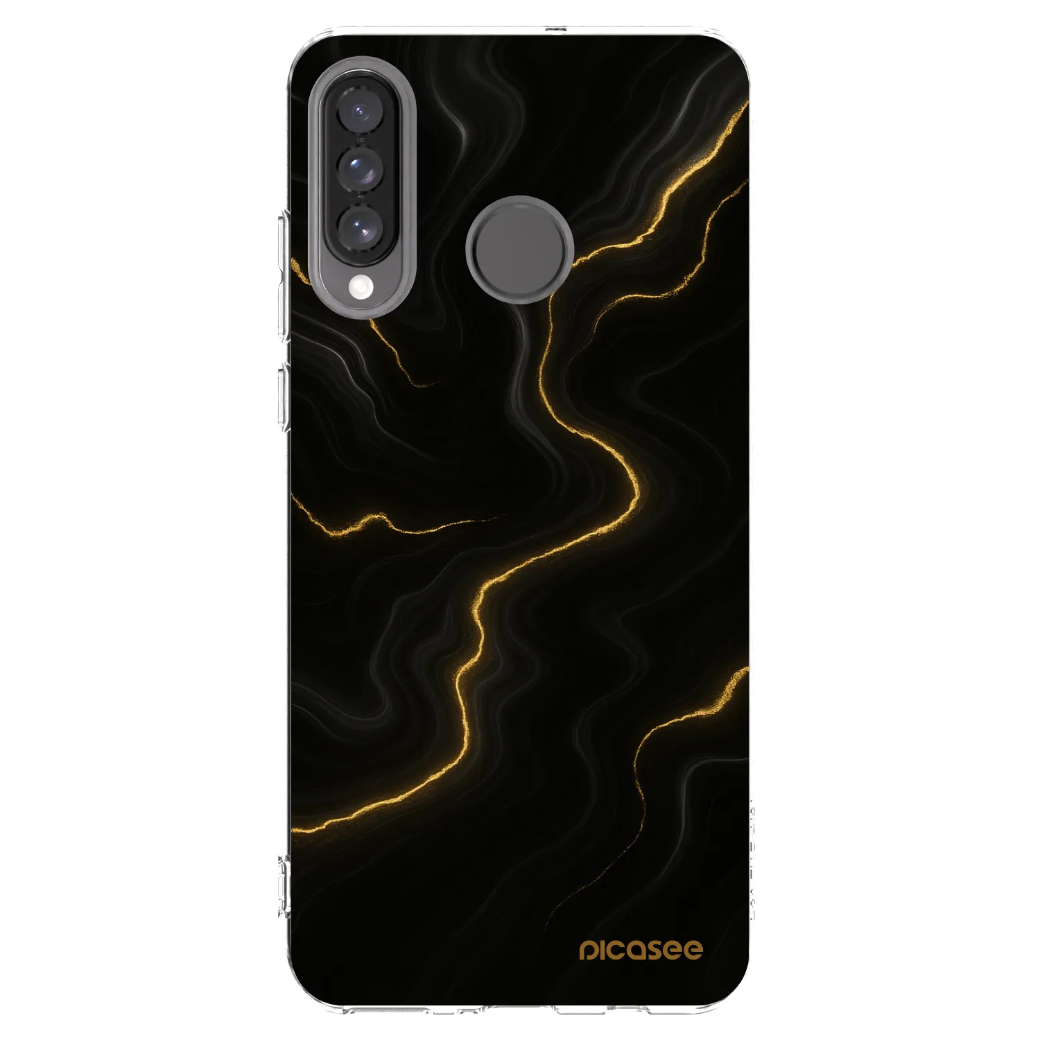 Picasee silikonový průhledný obal pro Huawei P30 Lite - Thunder