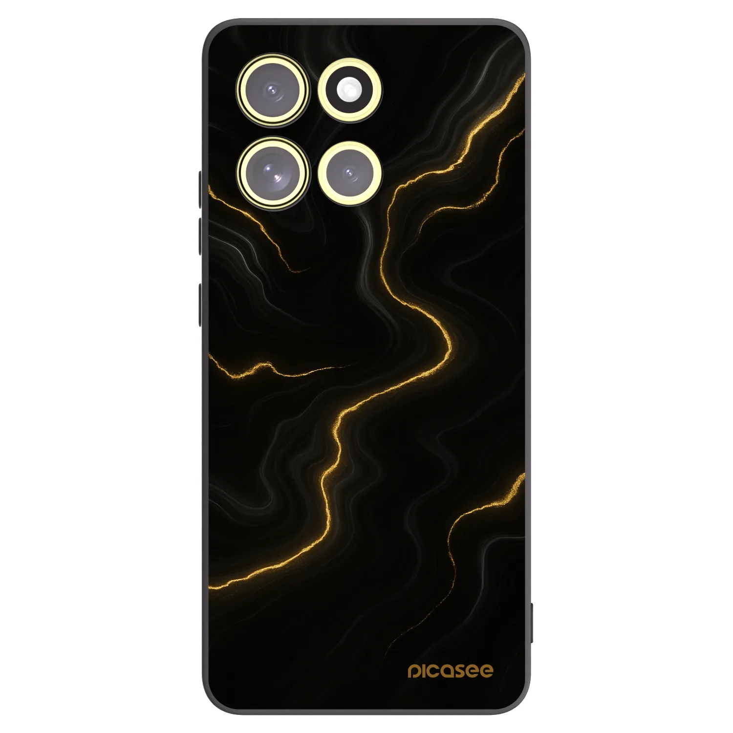Picasee silikonový černý obal pro Motorola Moto G86 Power 5G - Thunder