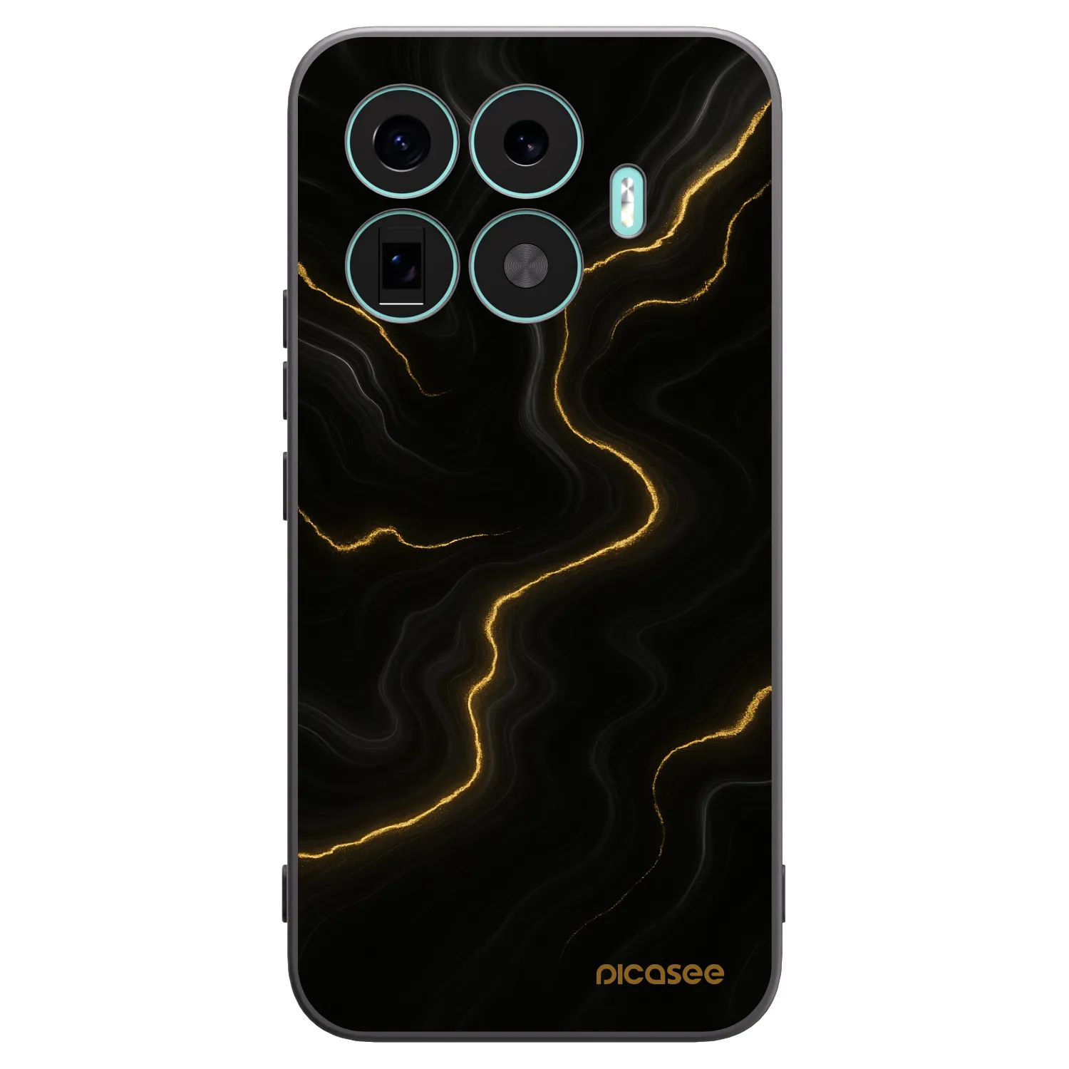 Picasee silikonový černý obal pro Xiaomi 17T Pro - Thunder
