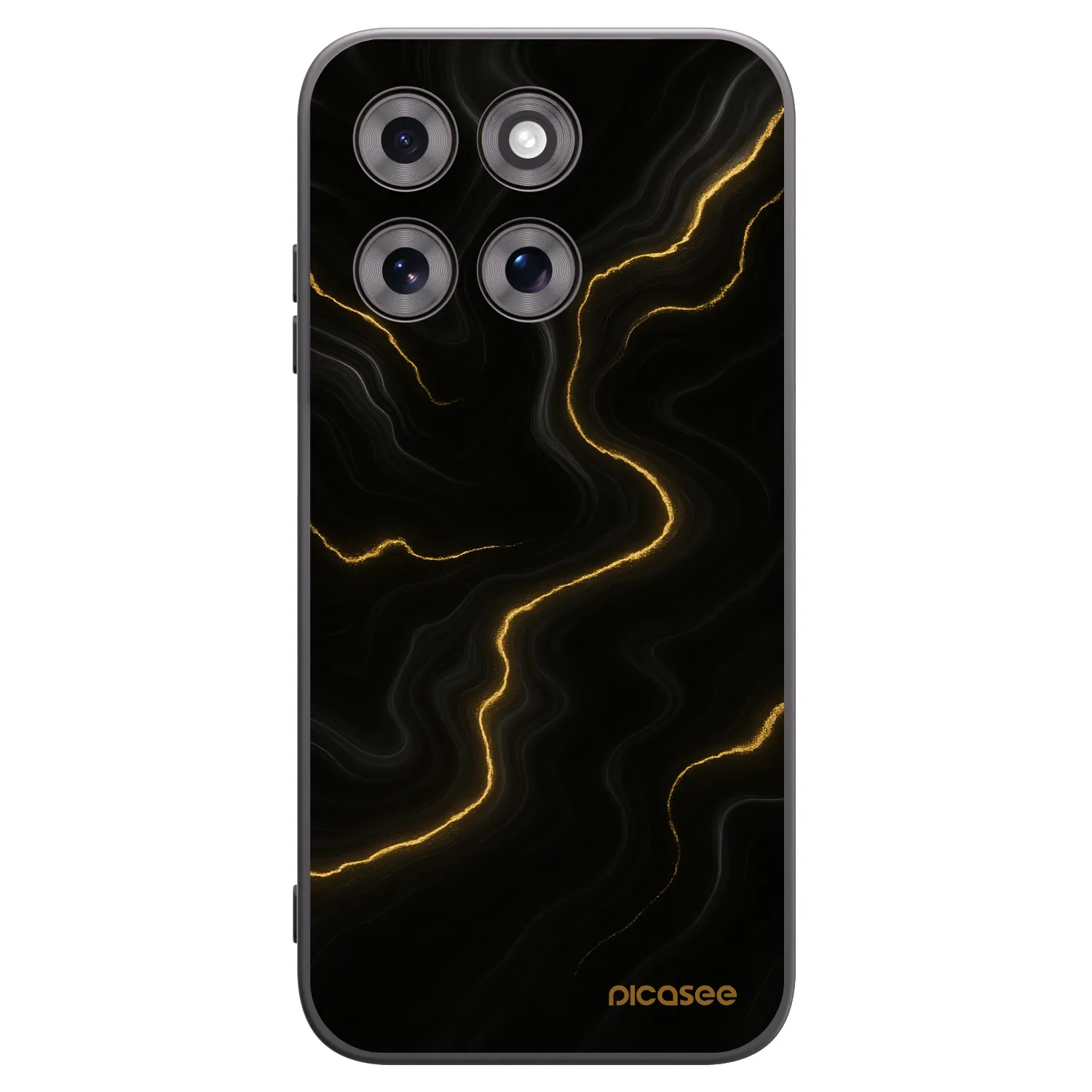 Picasee silikonový černý obal pro Motorola Moto G77 - Thunder