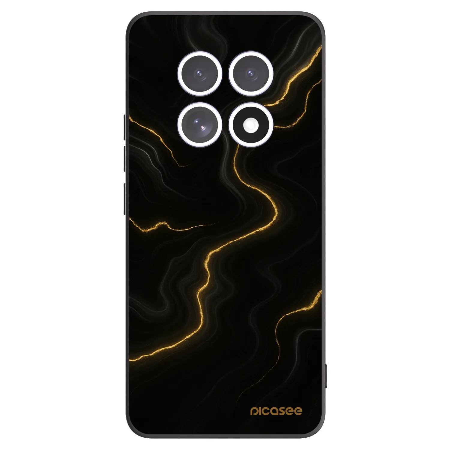 Picasee silikonový černý obal pro Xiaomi Redmi Note 15 5G - Thunder