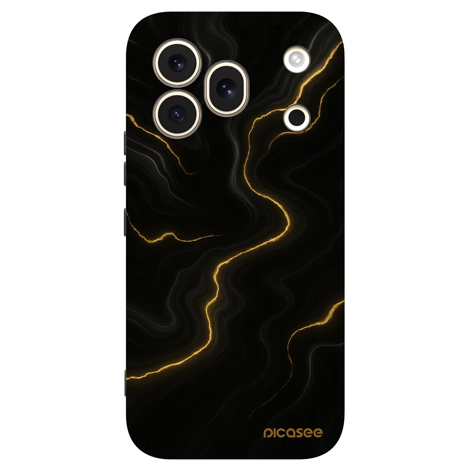 Picasee silikonový černý obal pro Honor 600 Pro - Thunder