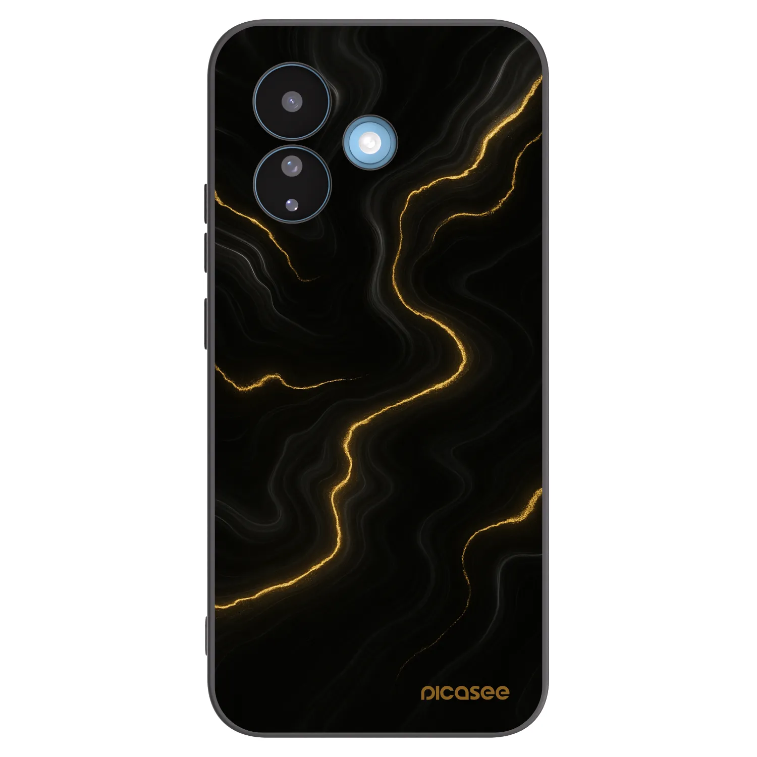 Picasee silikonový černý obal pro Xiaomi Redmi Note 17 Pro 5G - Thunder