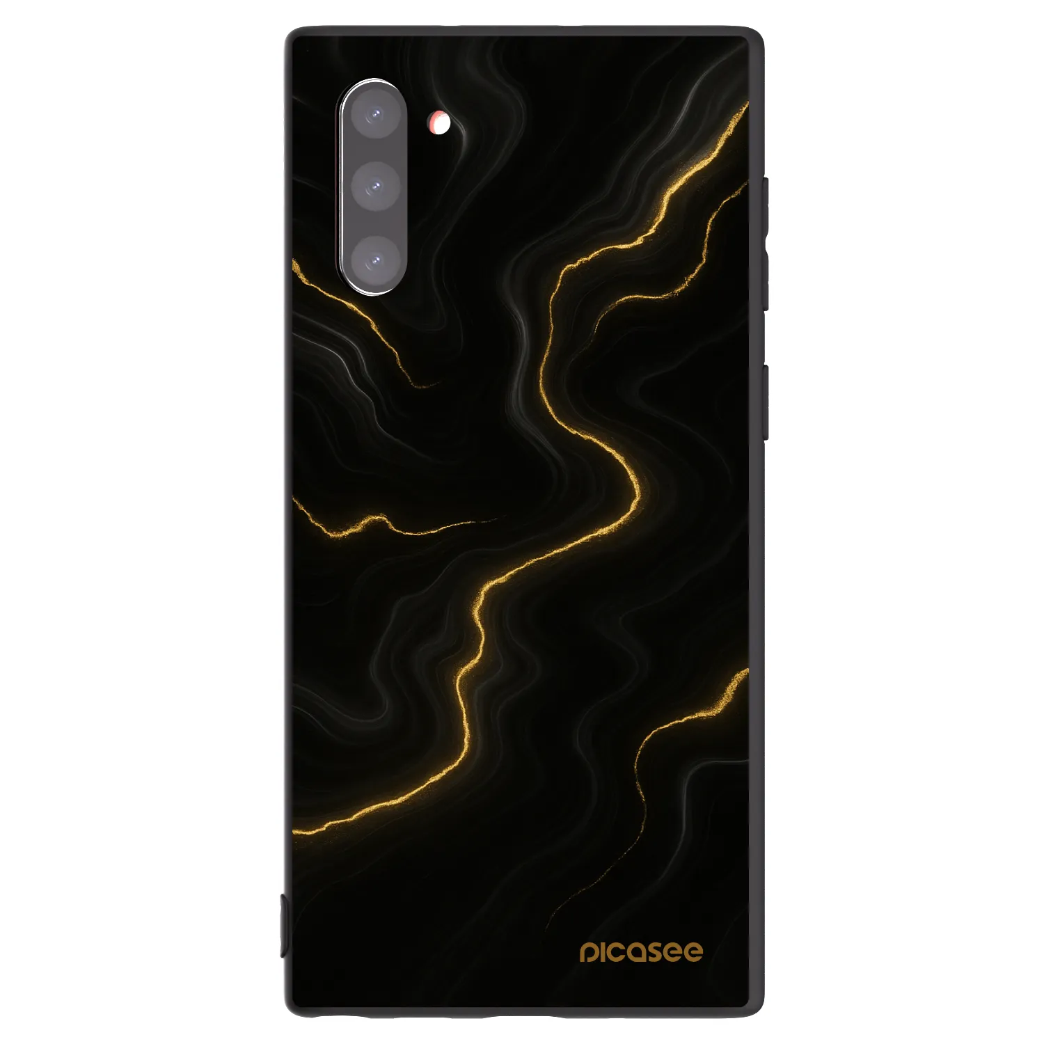 Picasee silikonový černý obal pro Samsung Galaxy Note 10 N970F - Thunder