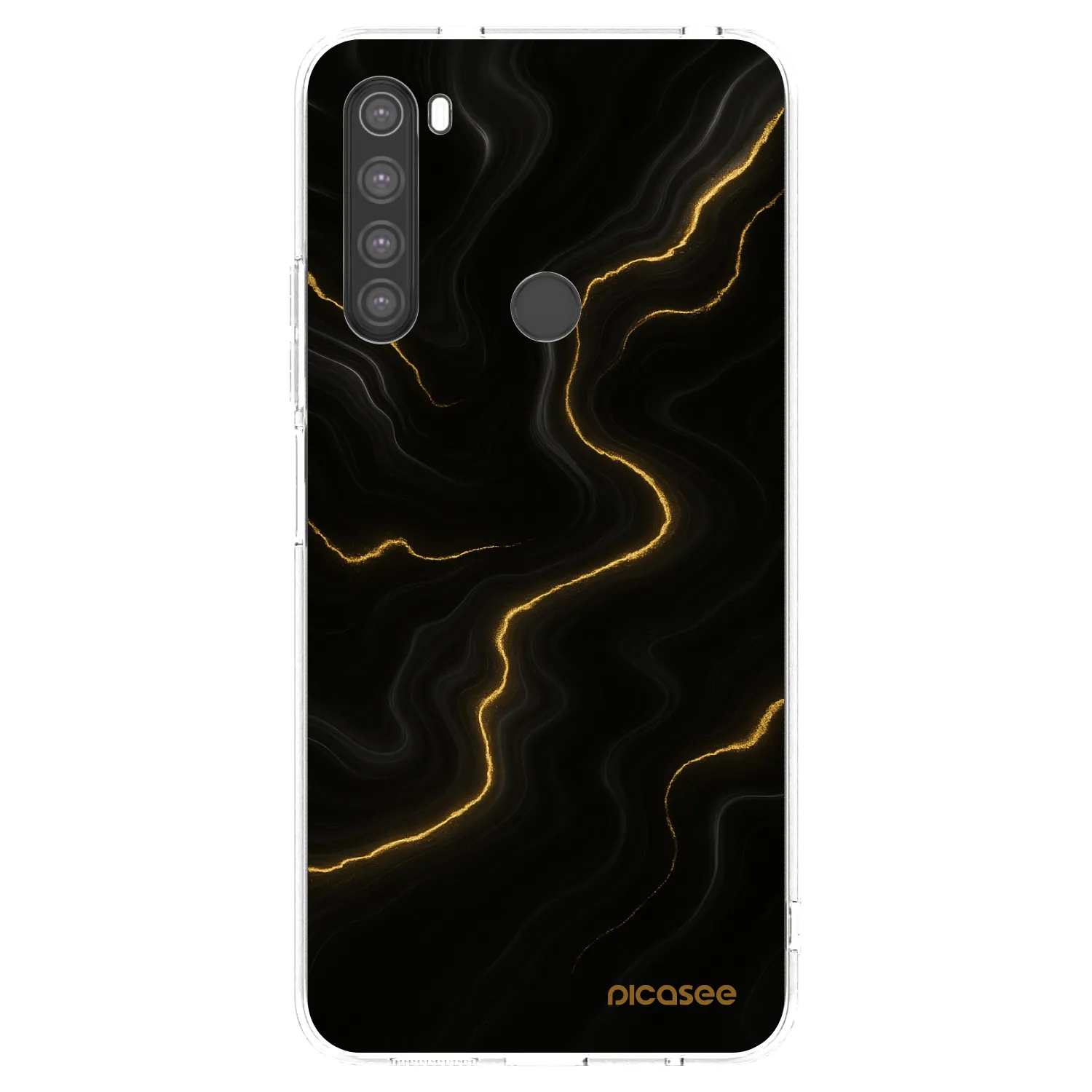 Picasee silikonový průhledný obal pro Xiaomi Redmi Note 8 - Thunder