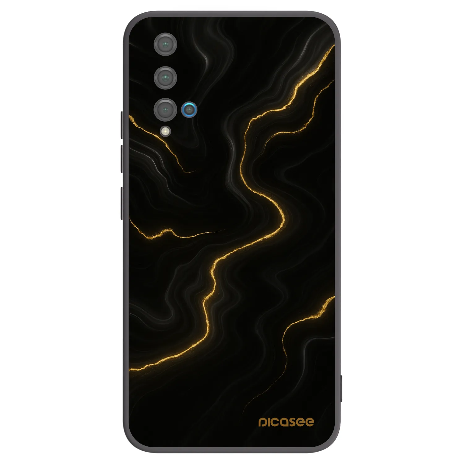 Picasee silikonový černý obal pro Huawei Nova 5T - Thunder