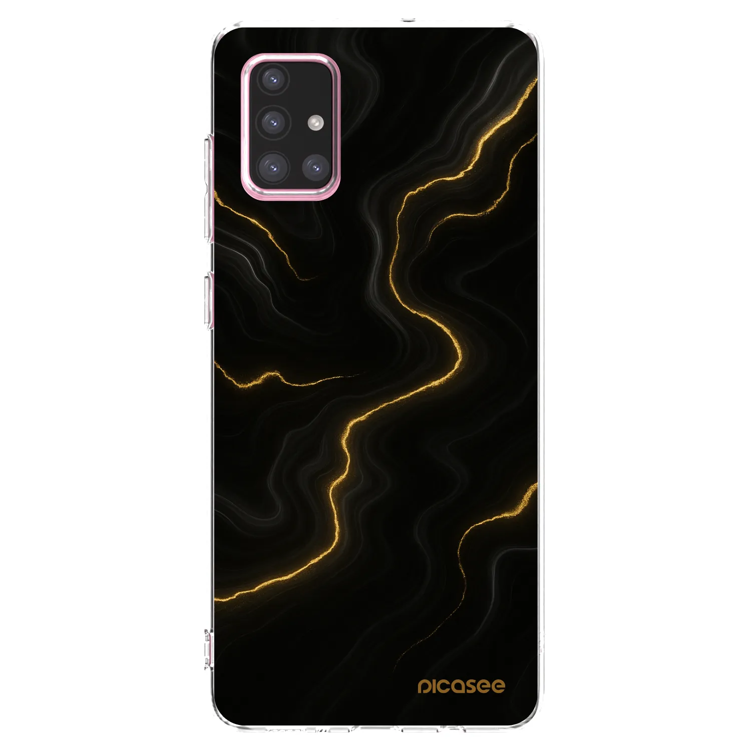 Picasee silikonový průhledný obal pro Samsung Galaxy A71 A715F - Thunder