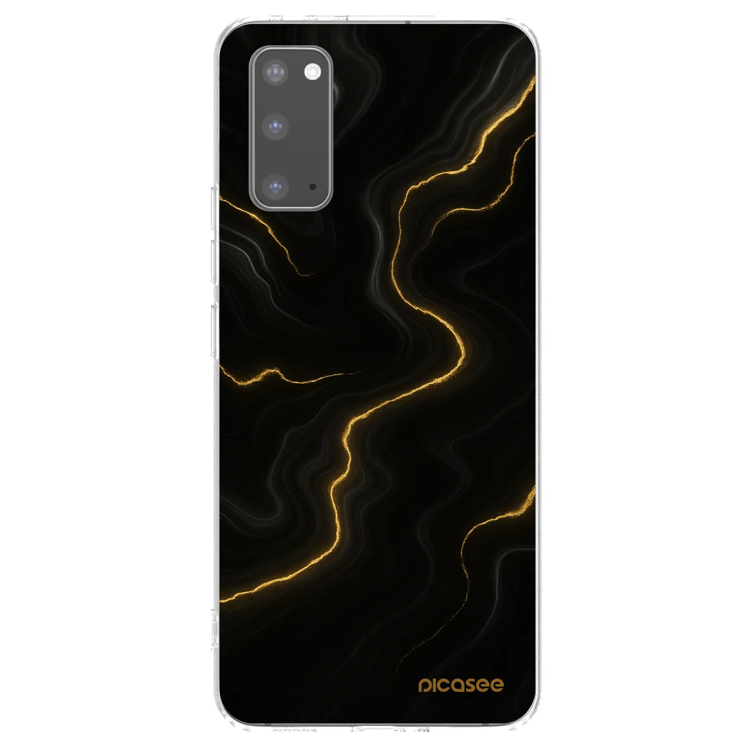 Picasee silikonový průhledný obal pro Samsung Galaxy S20 G980F - Thunder