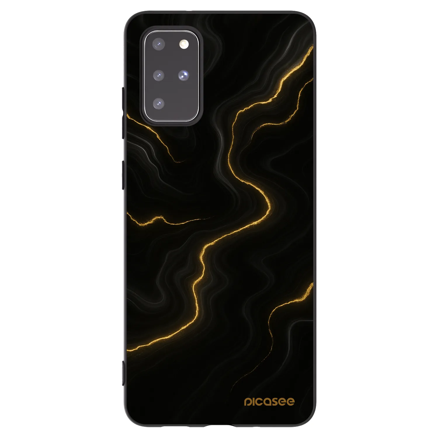 Picasee silikonový černý obal pro Samsung Galaxy S20+ G985F - Thunder