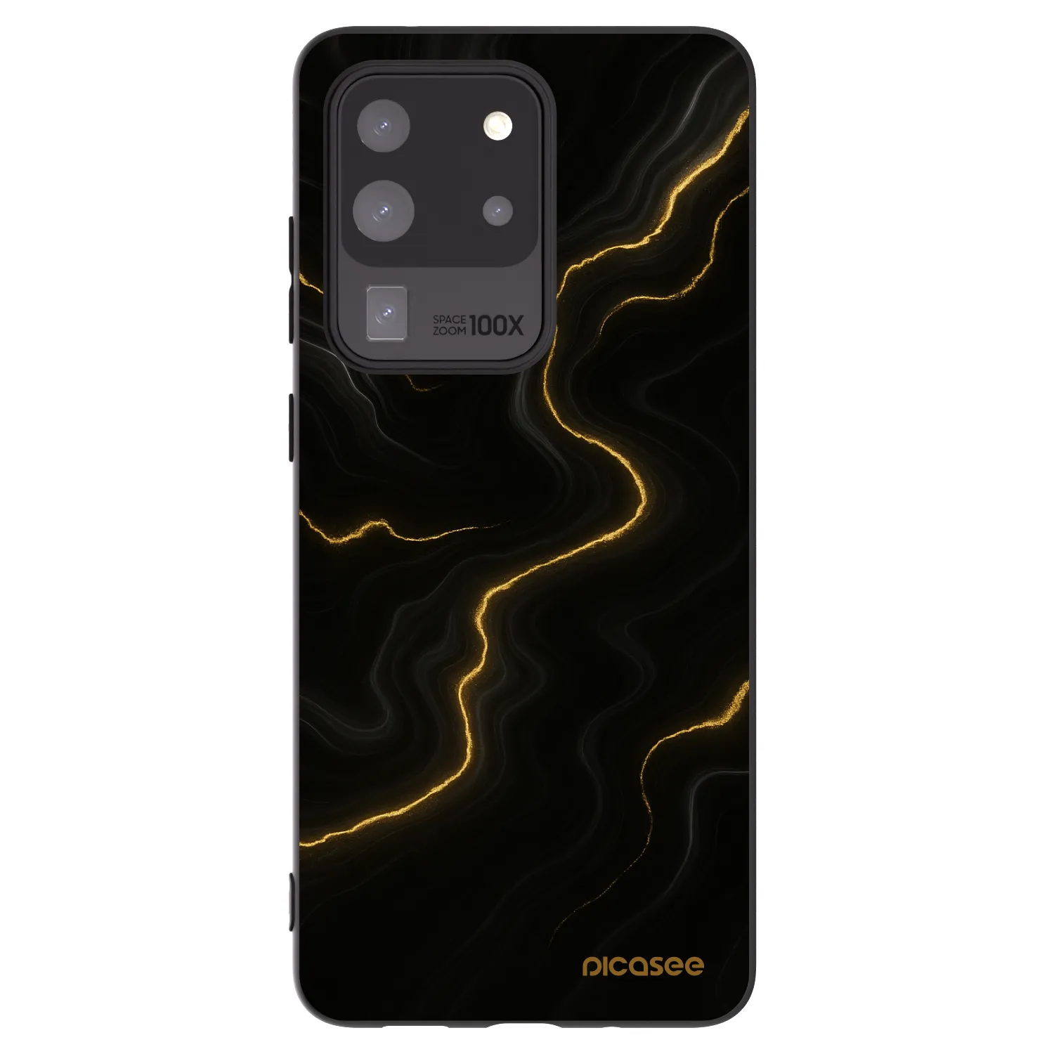 Picasee silikonový černý obal pro Samsung Galaxy S20 Ultra 5G G988F - Thunder