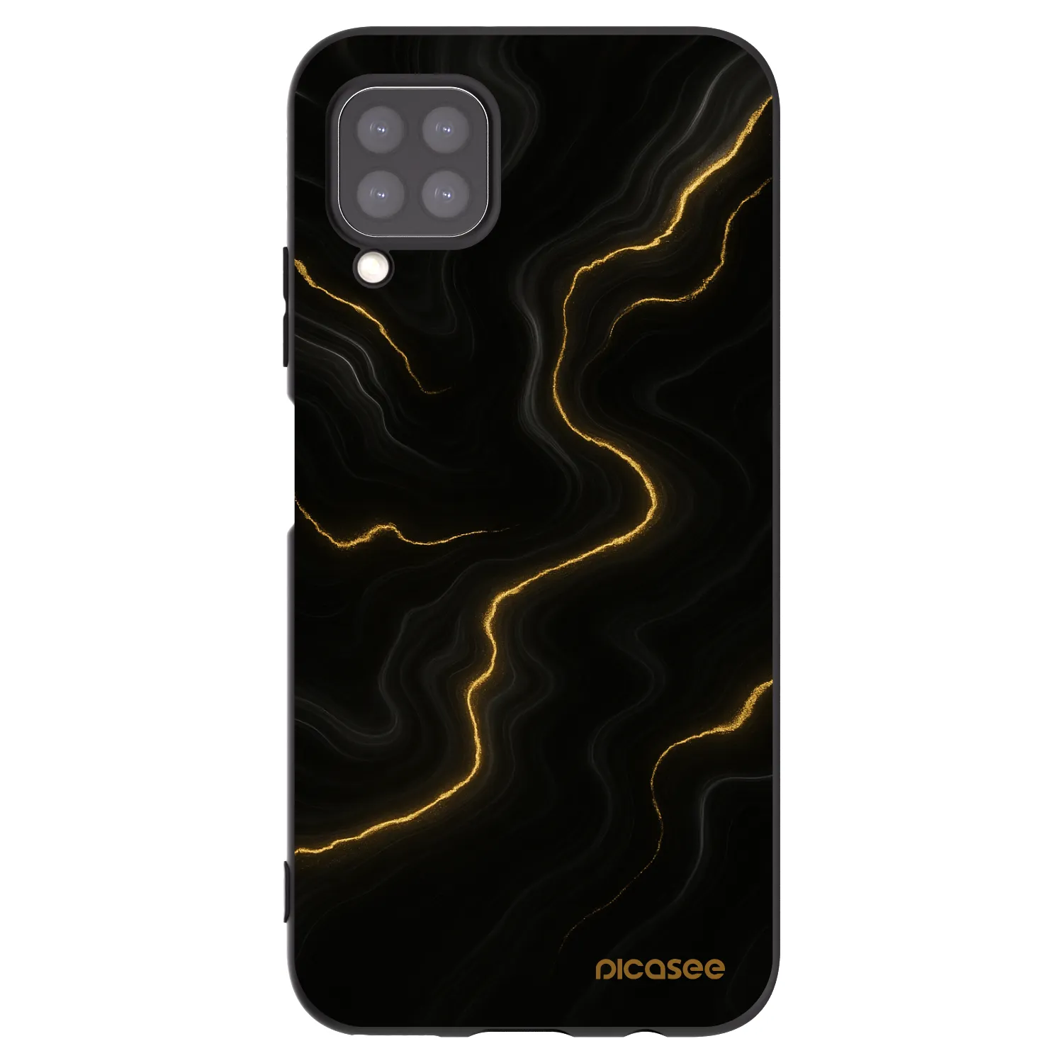 Picasee silikonový černý obal pro Huawei P40 Lite - Thunder