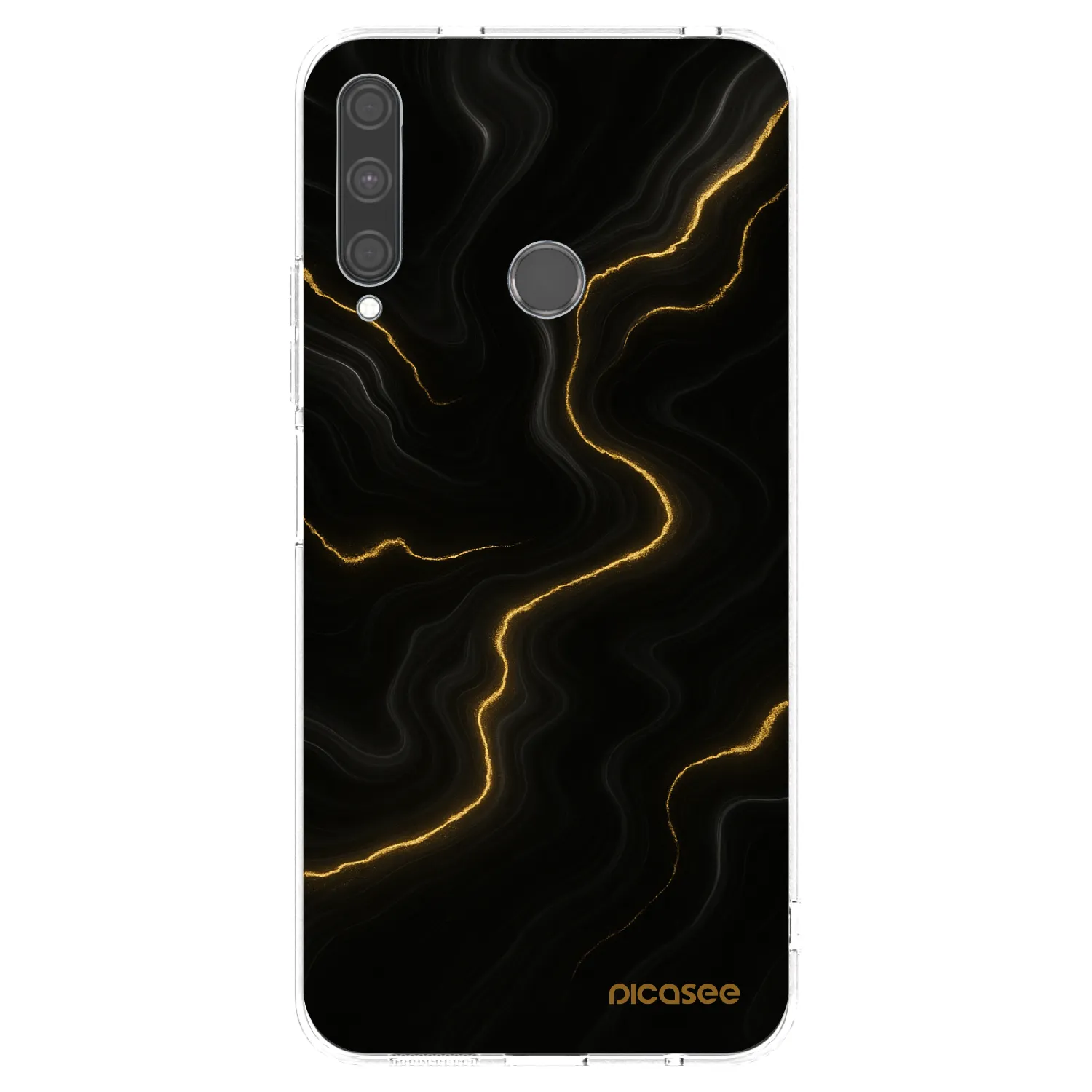 Picasee silikonový průhledný obal pro Huawei P40 Lite E - Thunder