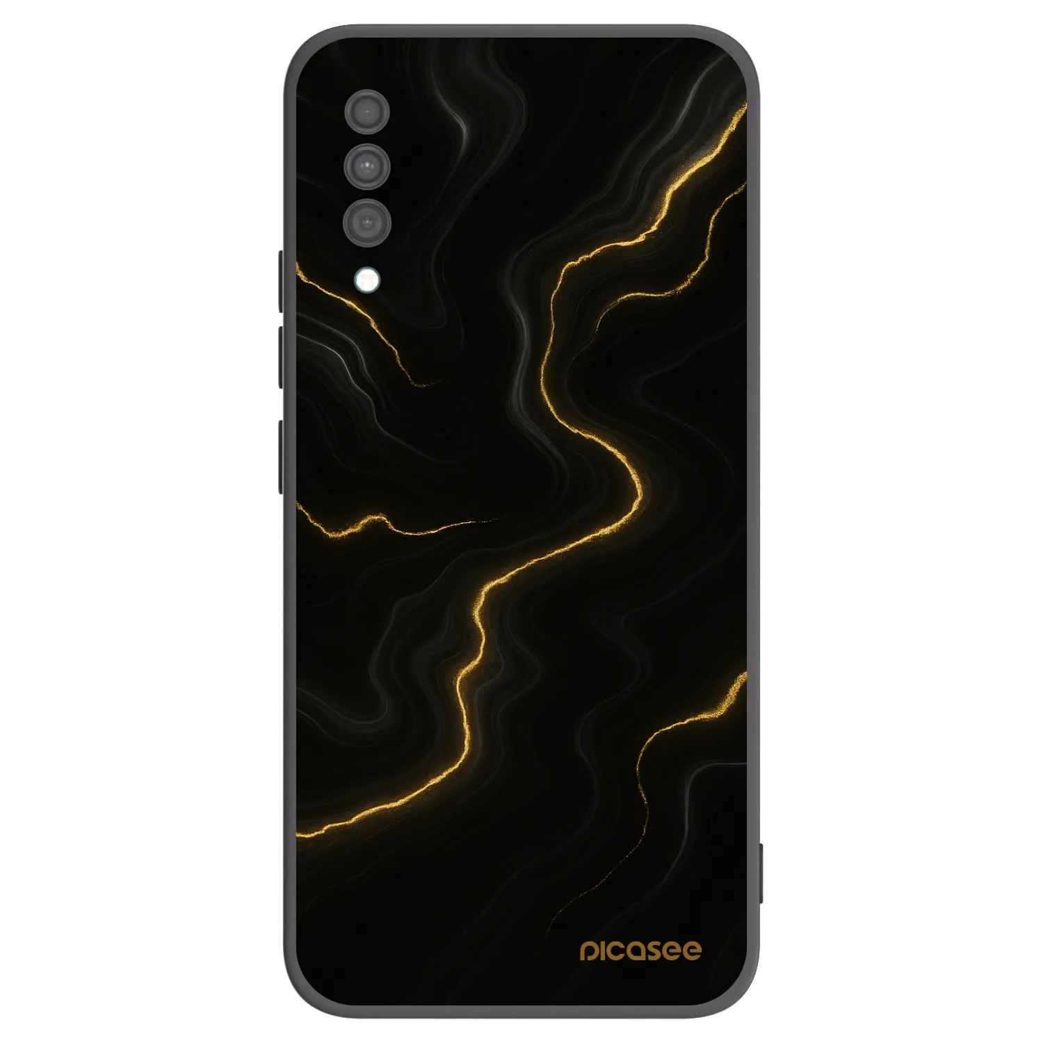Picasee silikonový černý obal pro Samsung Galaxy A30s A307F - Thunder