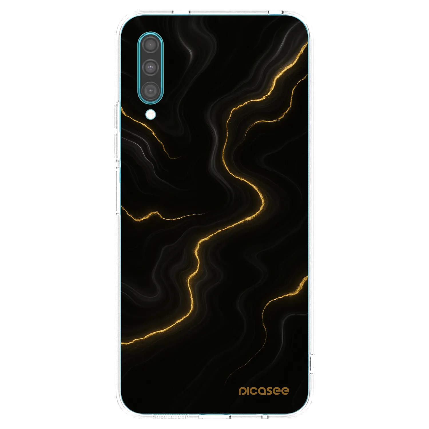 Picasee silikonový průhledný obal pro Samsung Galaxy A30s A307F - Thunder