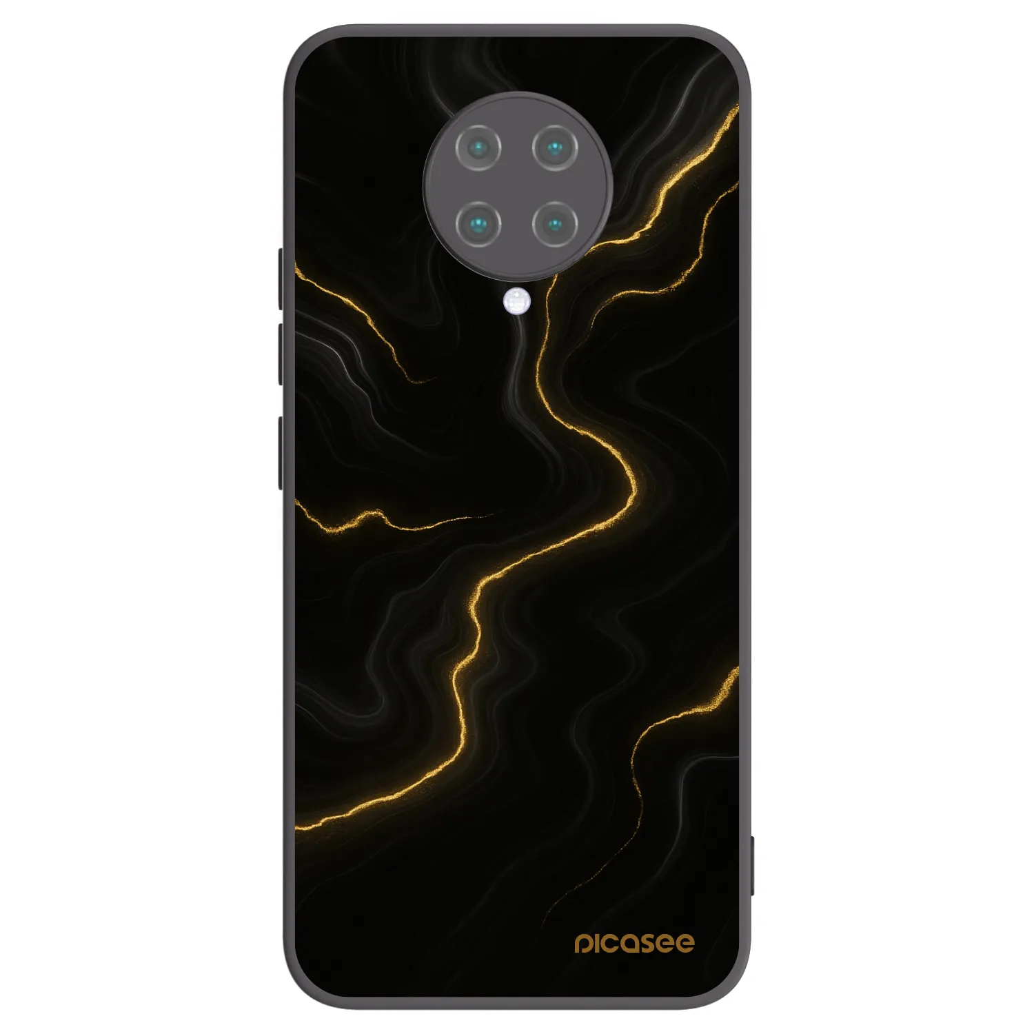 Picasee silikonový černý obal pro Xiaomi Poco F2 Pro - Thunder