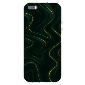 Picasee silikonový průhledný obal pro Apple iPhone 5/5S/SE - Vawes