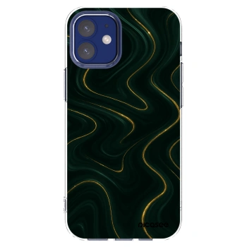Picasee silikonový průhledný obal pro Apple iPhone 12 mini - Vawes