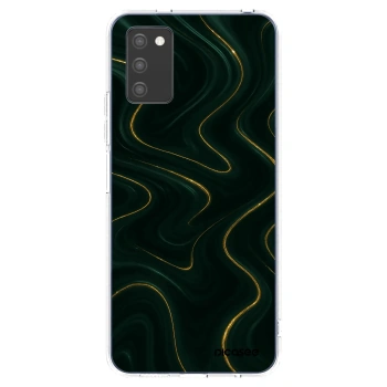 Picasee silikonový průhledný obal pro Samsung Galaxy A02s A025G - Vawes