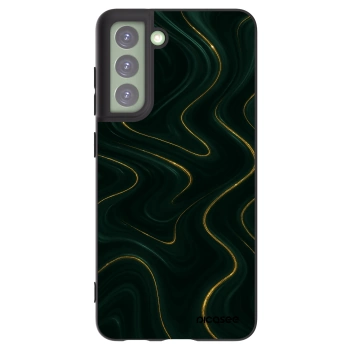 Picasee silikonový černý obal pro Samsung Galaxy S21 FE 5G - Vawes
