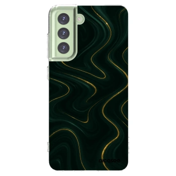 Picasee silikonový průhledný obal pro Samsung Galaxy S21 FE 5G - Vawes