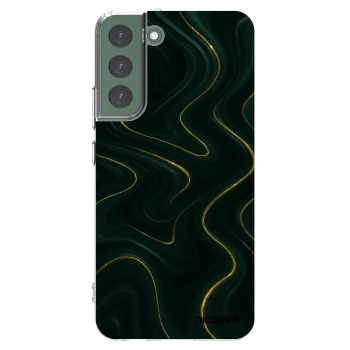 Picasee silikonový průhledný obal pro Samsung Galaxy S22+ 5G - Vawes