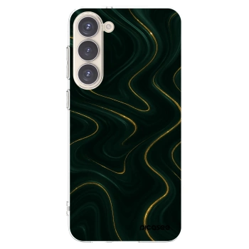 Picasee silikonový průhledný obal pro Samsung Galaxy S23+ 5G - Vawes
