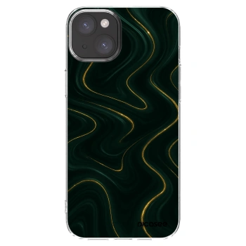 Picasee silikonový průhledný obal pro Apple iPhone 15 Plus - Vawes