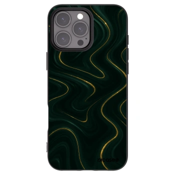 Picasee silikonový černý obal pro Apple iPhone 16 Pro Max - Vawes