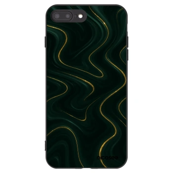 Picasee silikonový černý obal pro Apple iPhone 7 Plus - Vawes