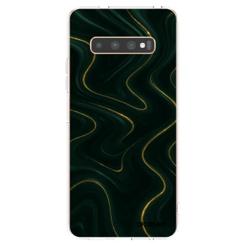 Picasee silikonový průhledný obal pro Samsung Galaxy S10 Plus G975 - Vawes