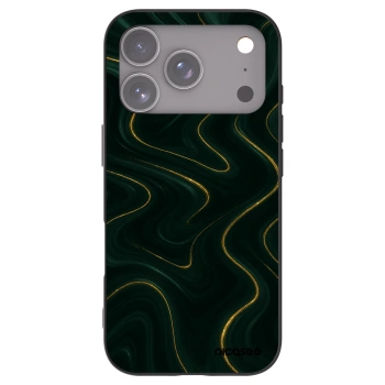 Picasee silikonový černý obal pro Apple iPhone 17 Pro - Vawes