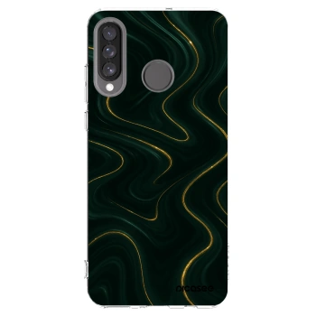 Picasee silikonový průhledný obal pro Huawei P30 Lite - Vawes