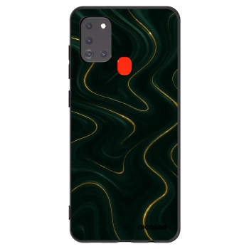Picasee silikonový černý obal pro Samsung Galaxy A21s - Vawes