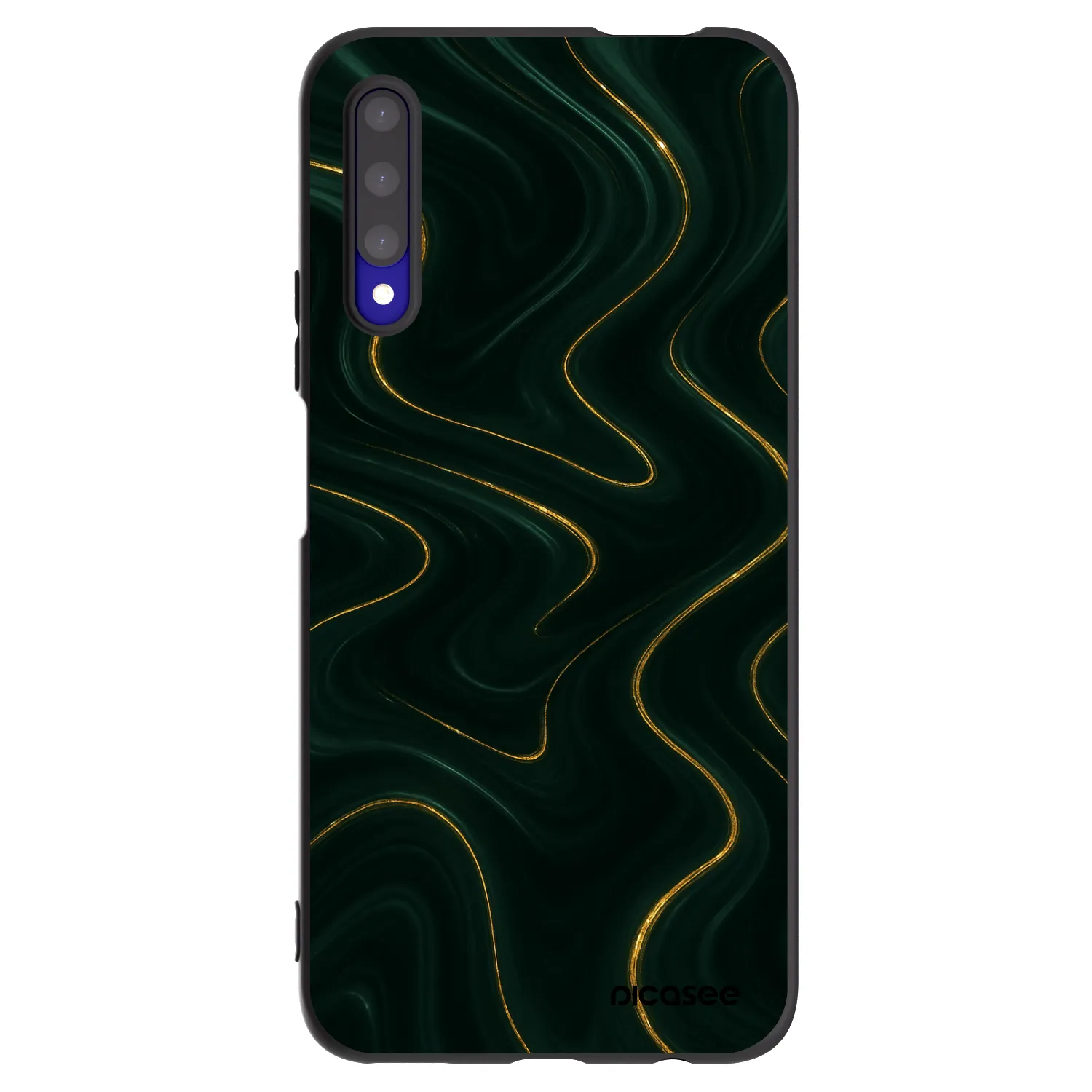 Picasee silikonový černý obal pro Honor 9X Pro - Vawes