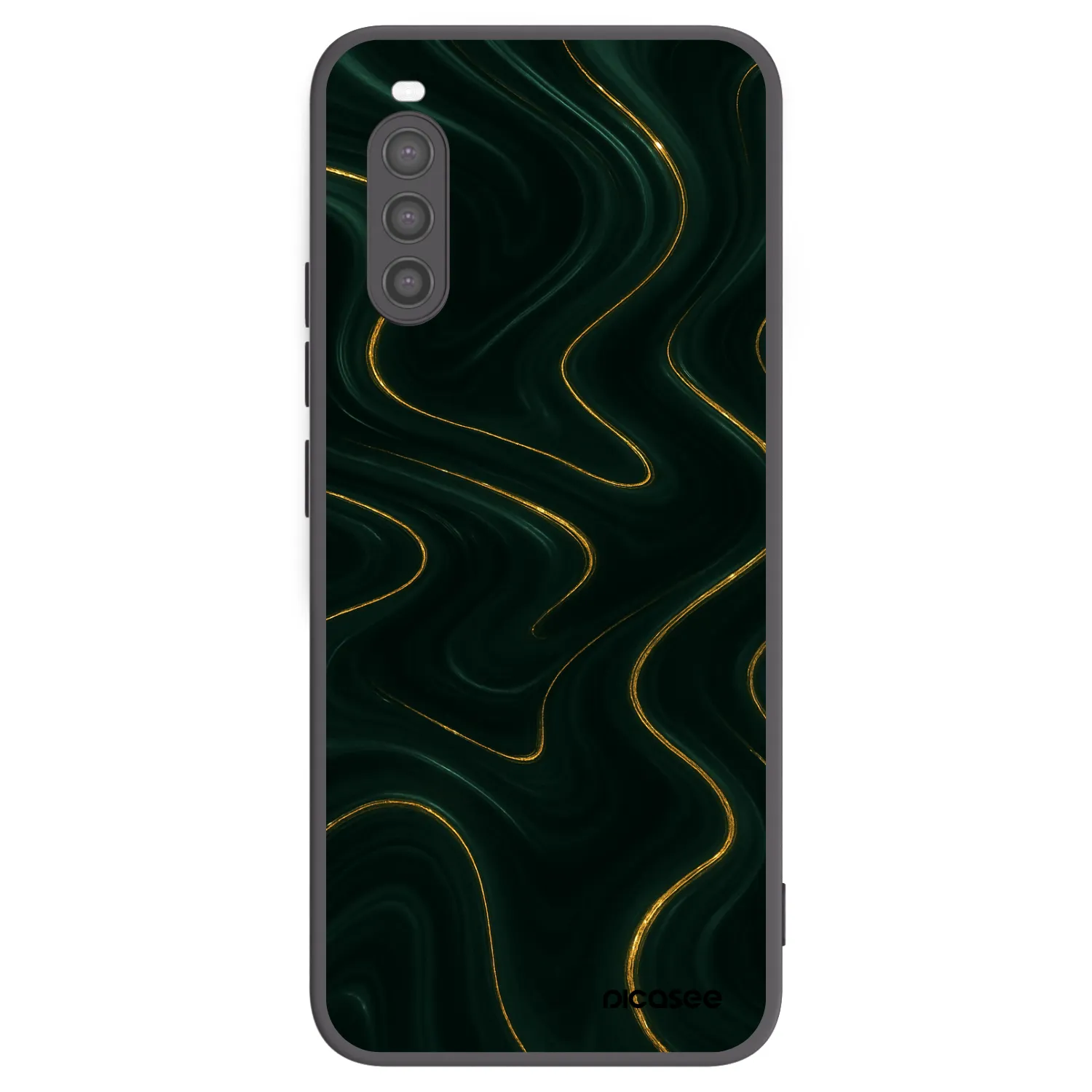 Picasee silikonový černý obal pro Sony Xperia 10 II - Vawes
