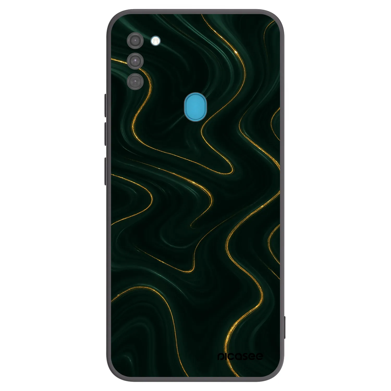 Picasee silikonový černý obal pro Samsung Galaxy M11 - Vawes