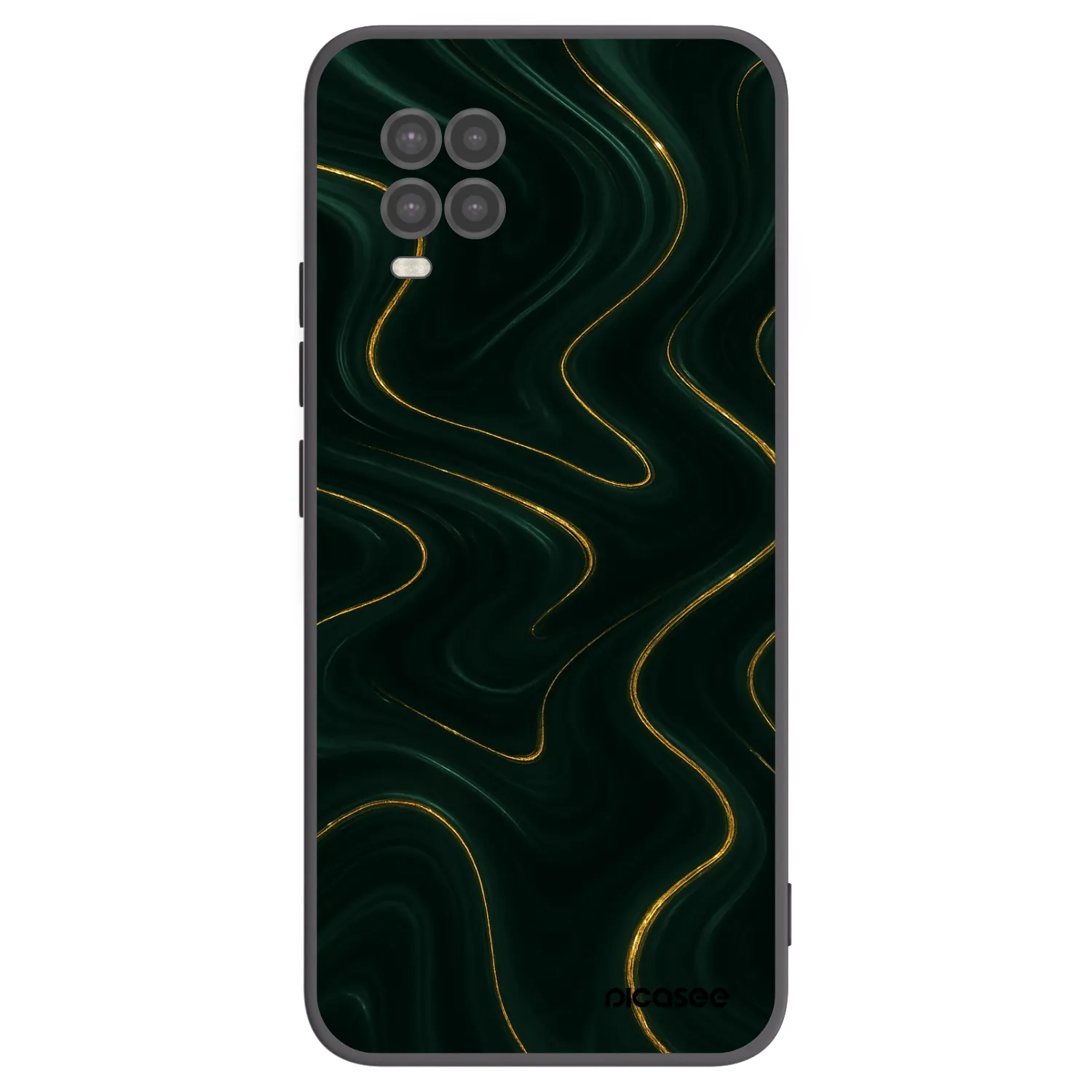 Picasee silikonový černý obal pro Xiaomi Mi 10 Lite - Vawes
