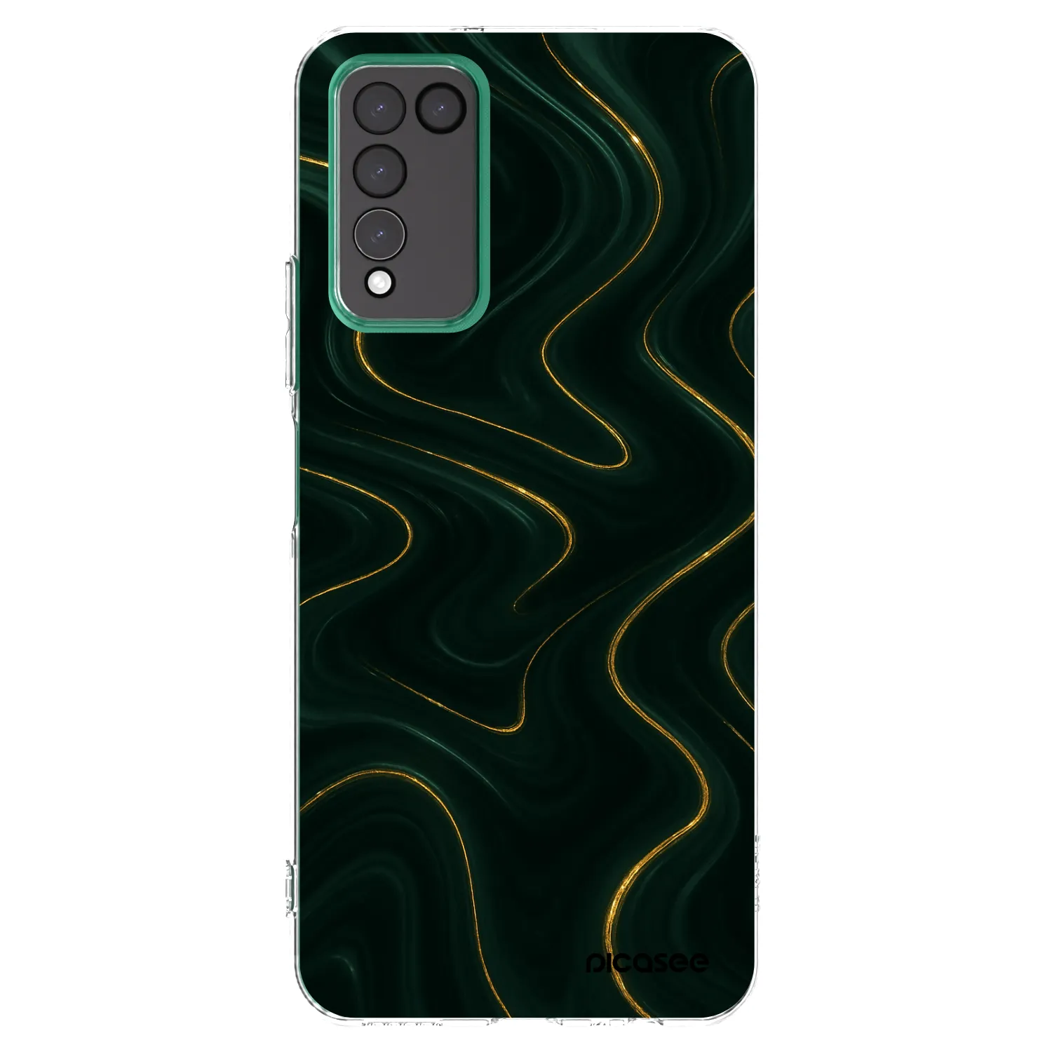 Picasee silikonový průhledný obal pro Honor 10X Lite - Vawes