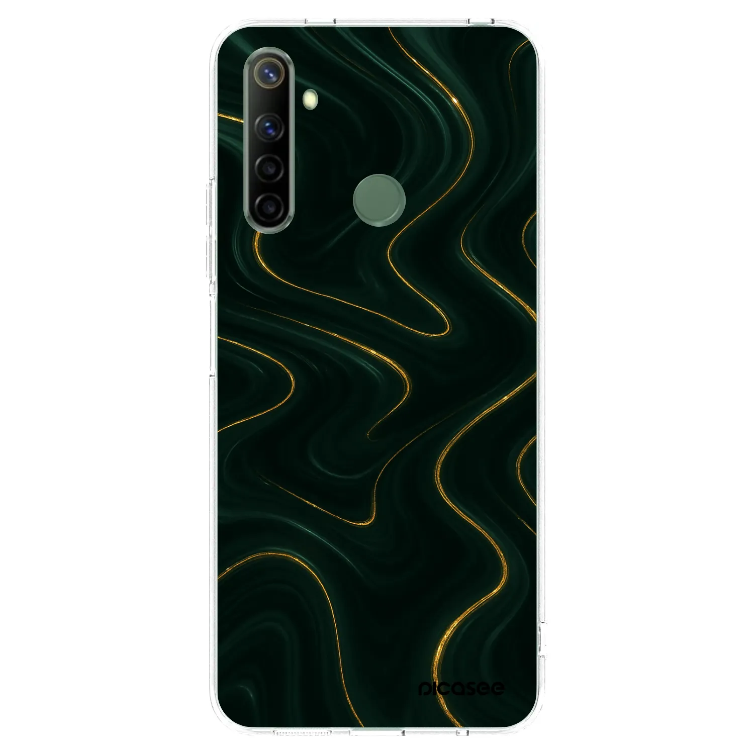 Picasee silikonový průhledný obal pro Realme 6i - Vawes