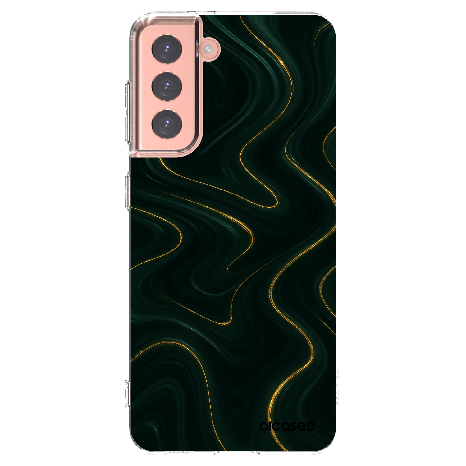 Picasee silikonový průhledný obal pro Samsung Galaxy S21 5G G991B - Vawes