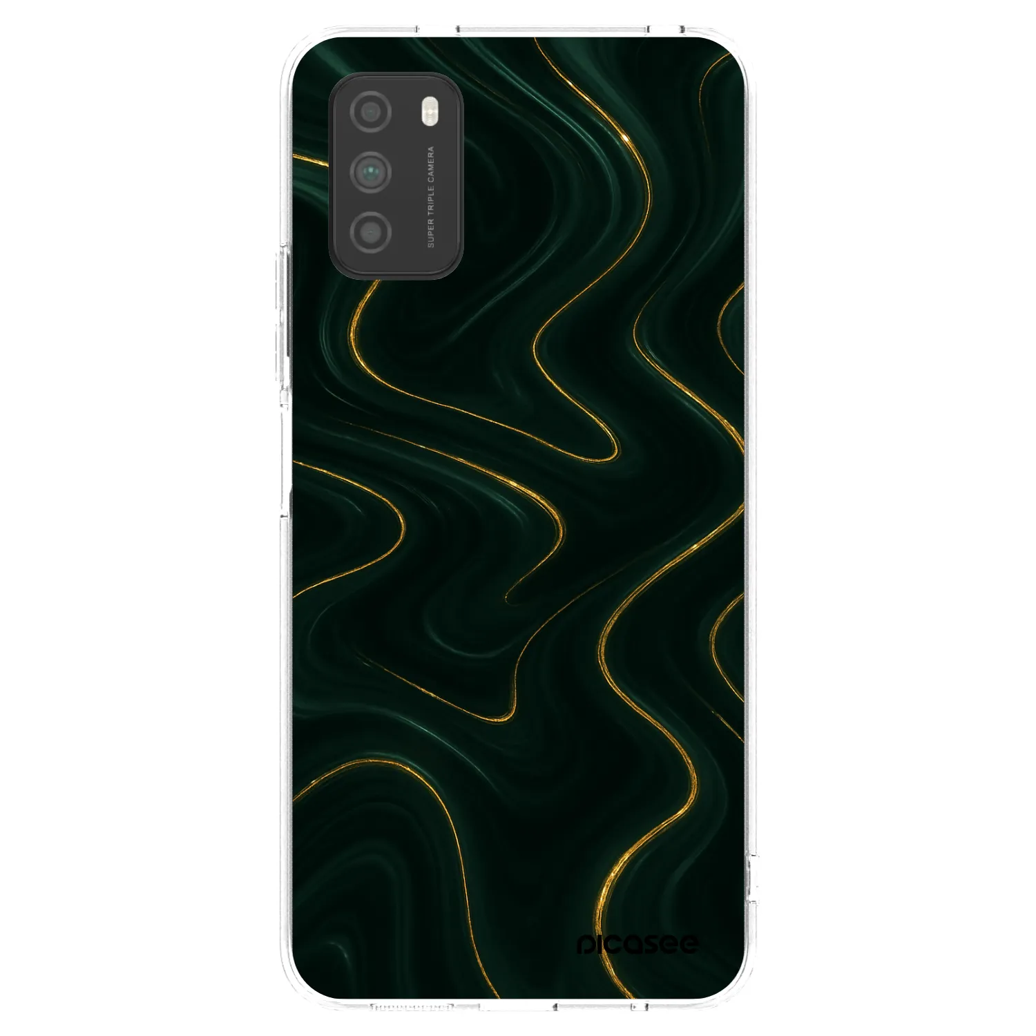 Picasee silikonový průhledný obal pro Xiaomi Poco M3 - Vawes