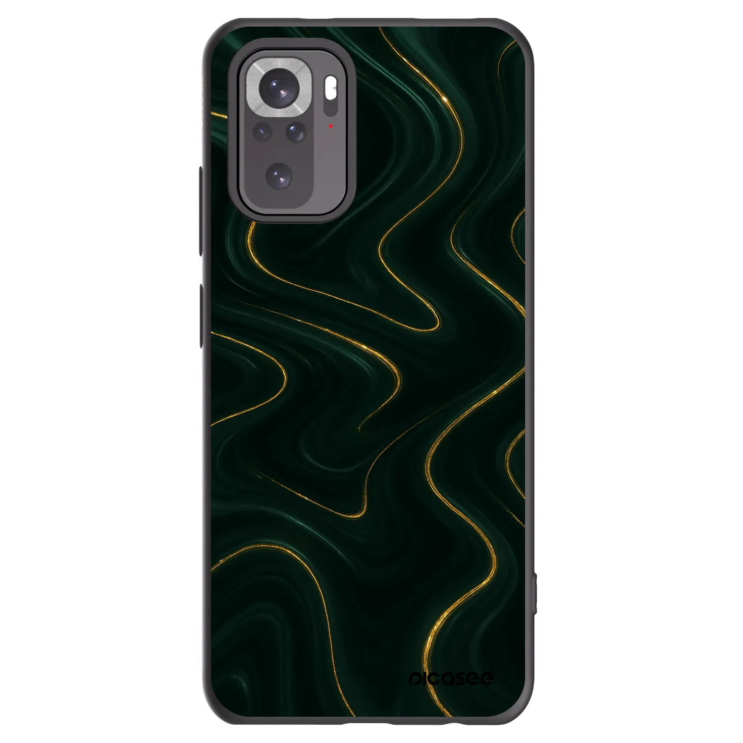 Picasee silikonový černý obal pro Xiaomi Redmi Note 10 - Vawes