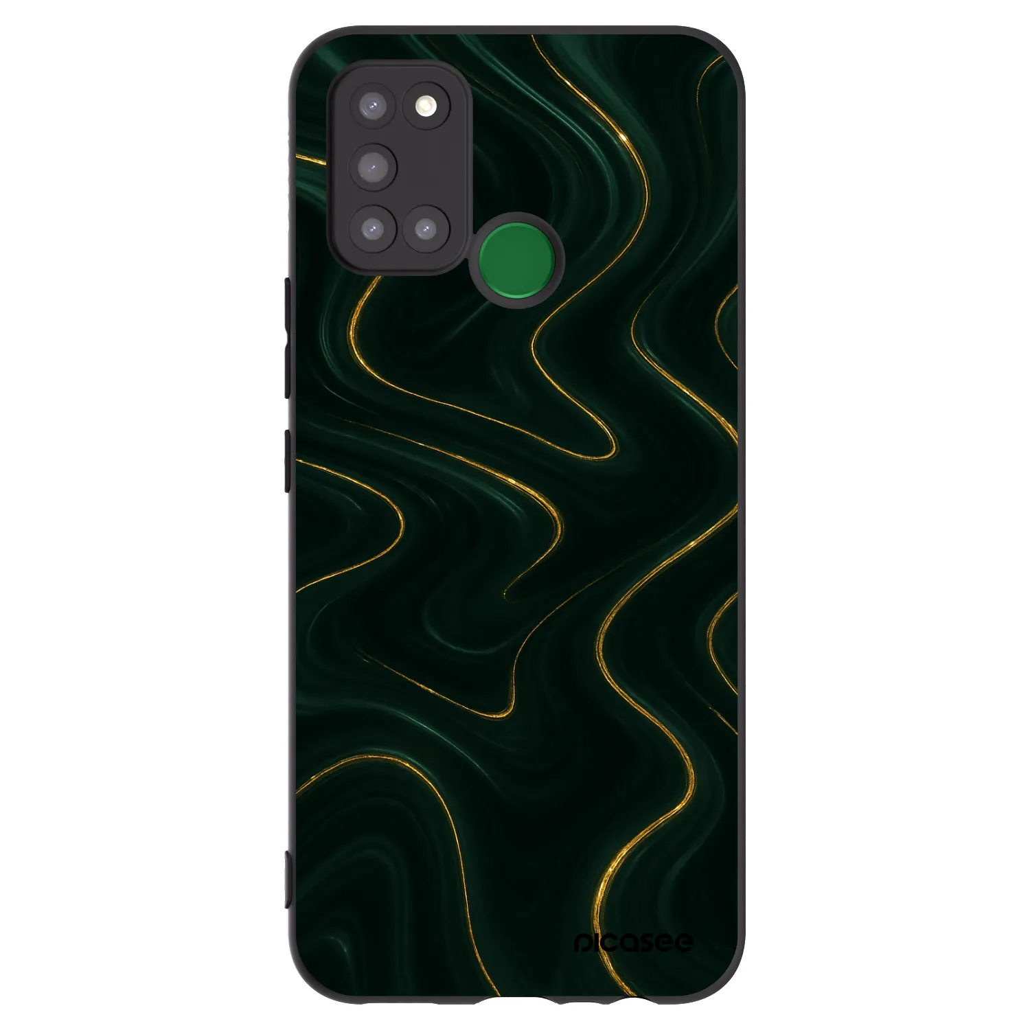 Picasee silikonový černý obal pro Realme 7i - Vawes