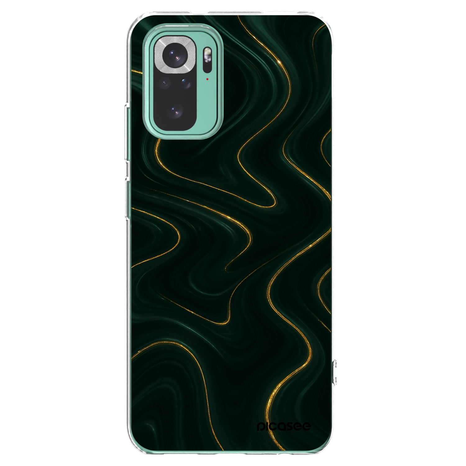 Picasee silikonový průhledný obal pro Xiaomi Redmi Note 10 Pro - Vawes