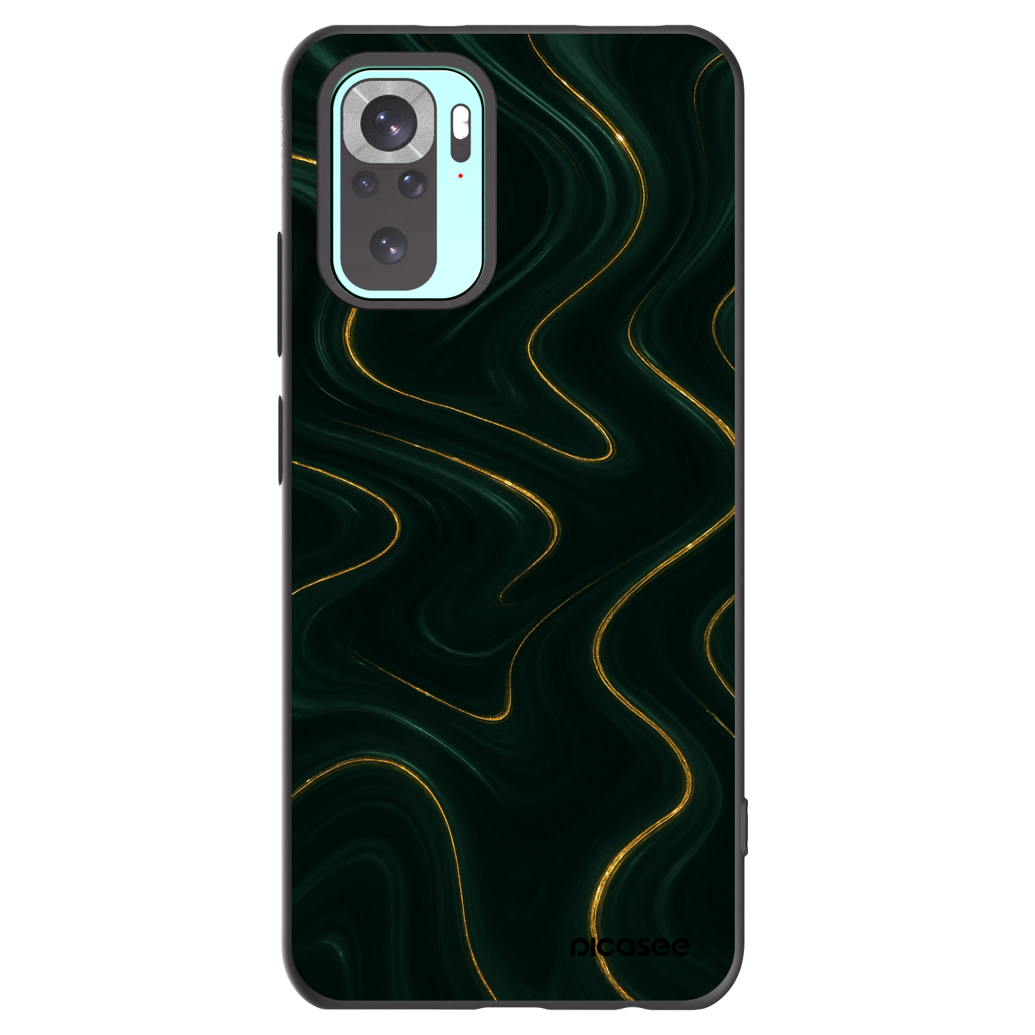 Picasee silikonový černý obal pro Xiaomi Redmi Note 10 Pro - Vawes
