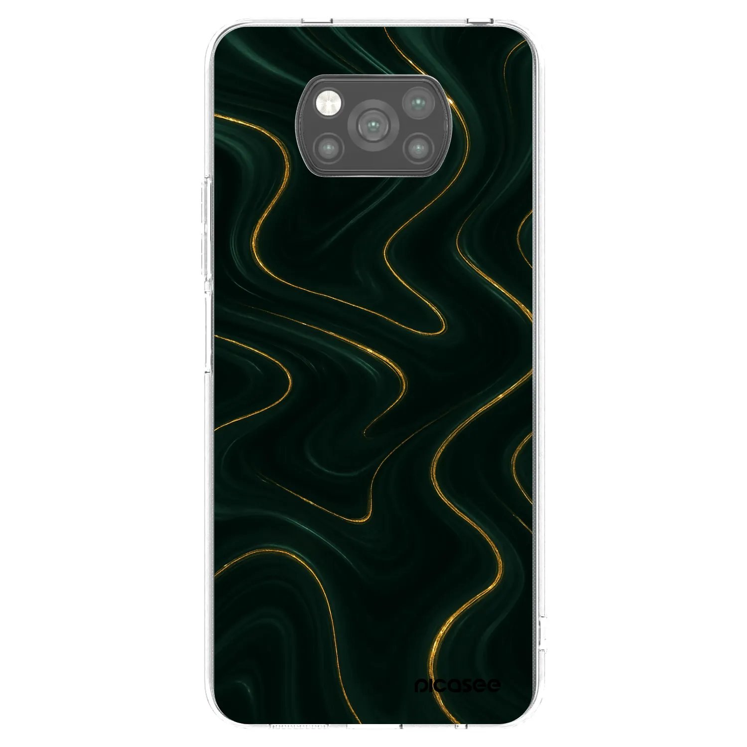 Picasee silikonový černý obal pro Xiaomi Poco X3 Pro - Vawes