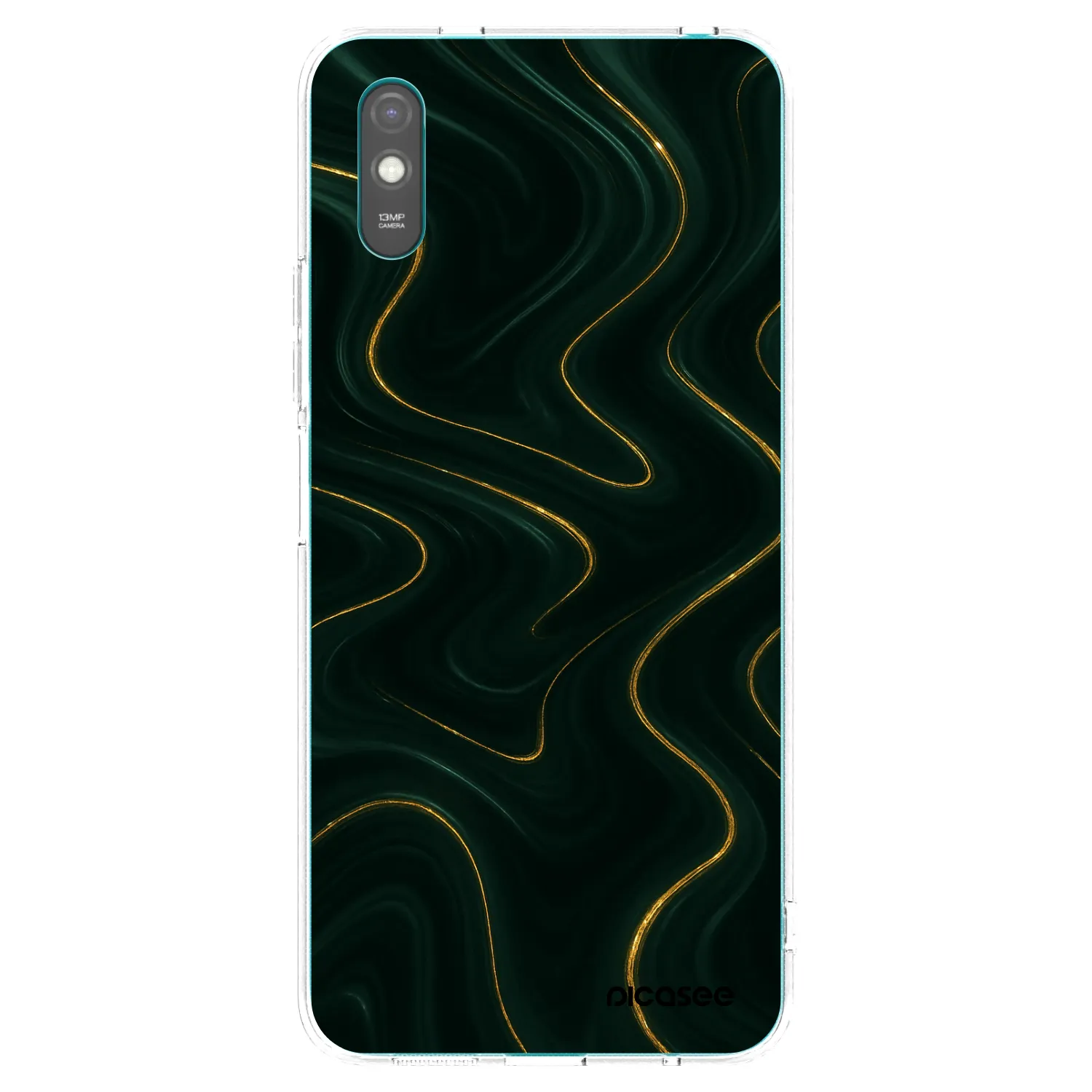 Picasee silikonový průhledný obal pro Xiaomi Redmi 9AT - Vawes