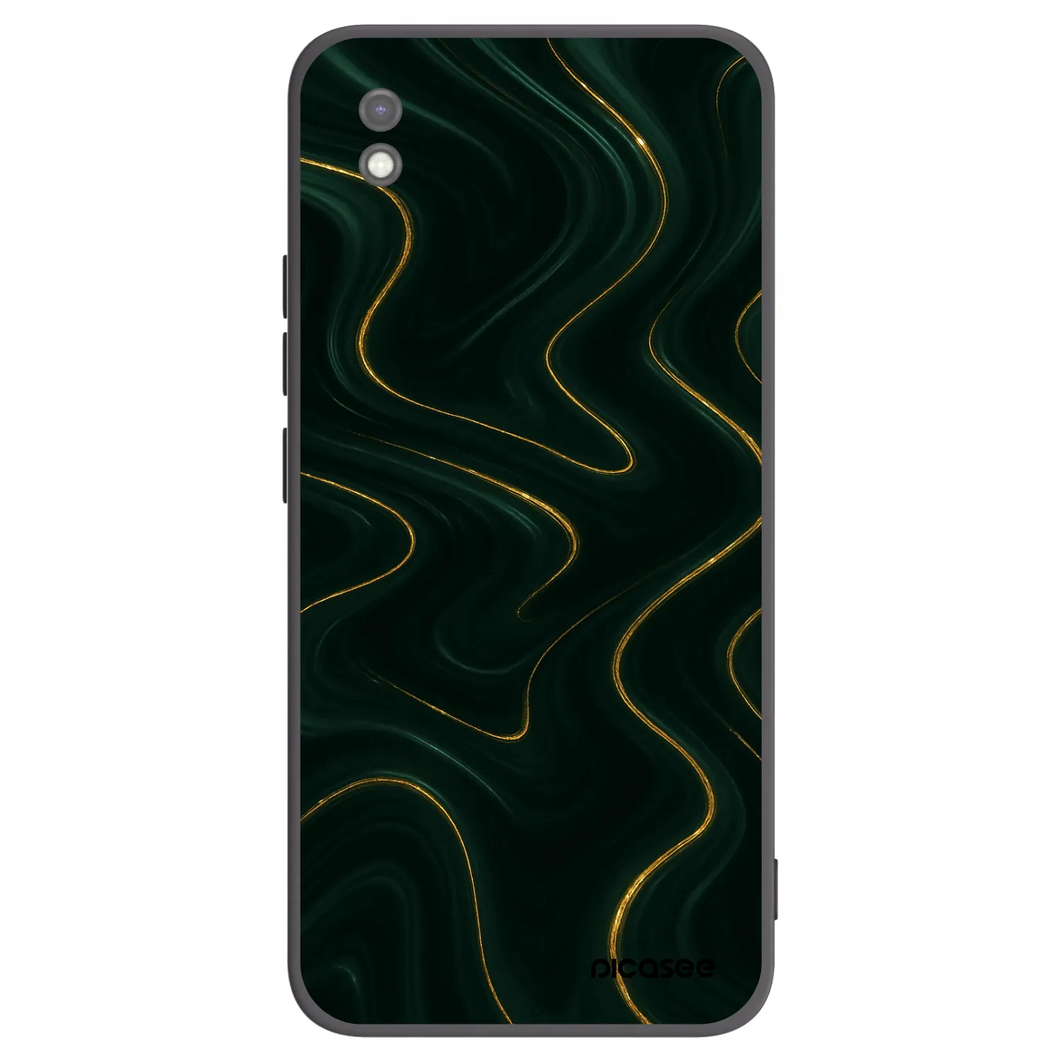 Picasee silikonový černý obal pro Xiaomi Redmi 9AT - Vawes