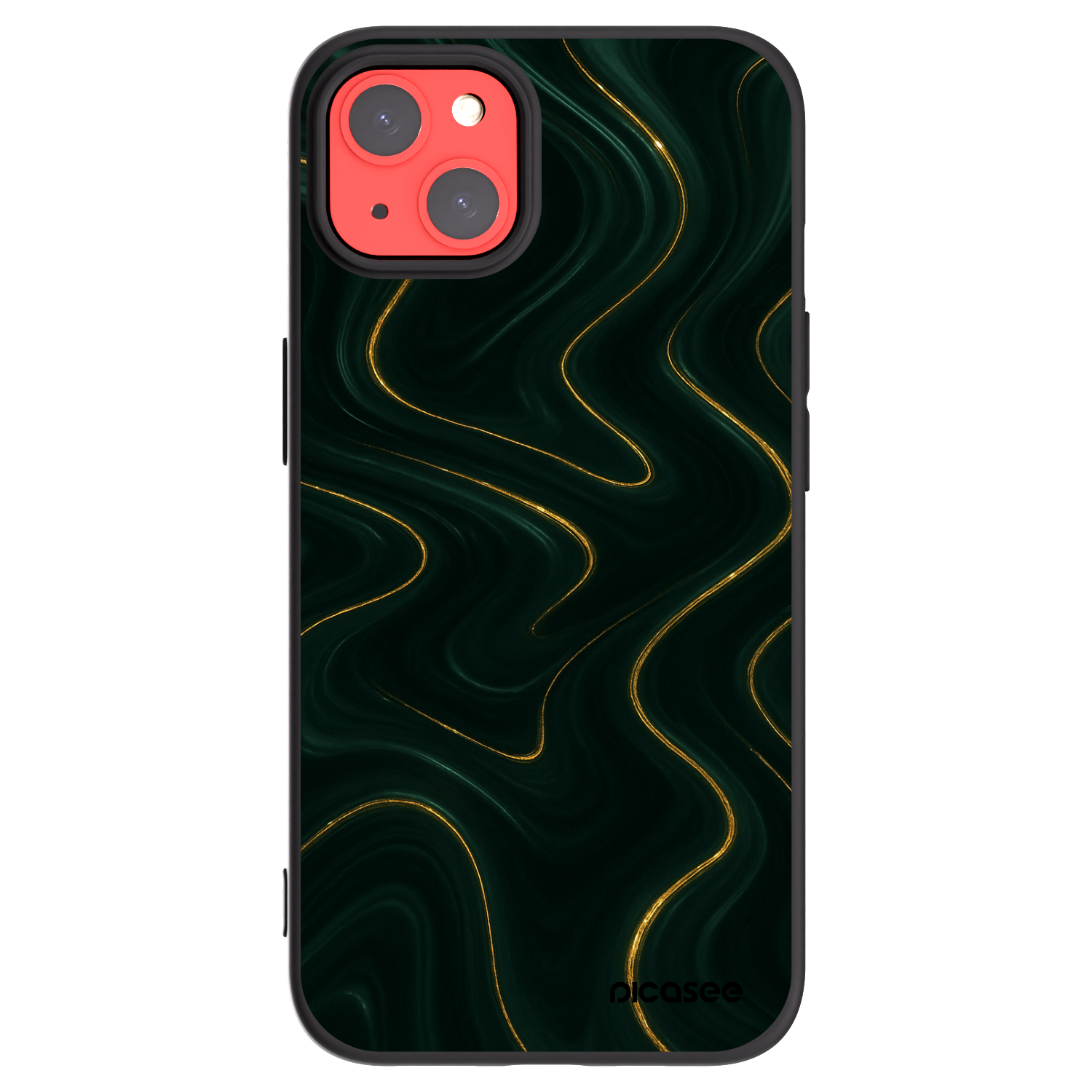 Picasee silikonový černý obal pro Apple iPhone 13 - Vawes