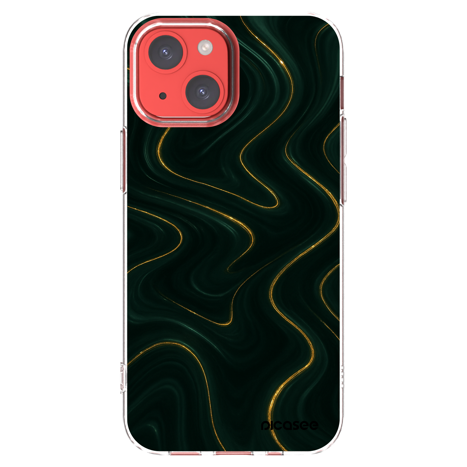 Picasee silikonový průhledný obal pro Apple iPhone 13 mini - Vawes